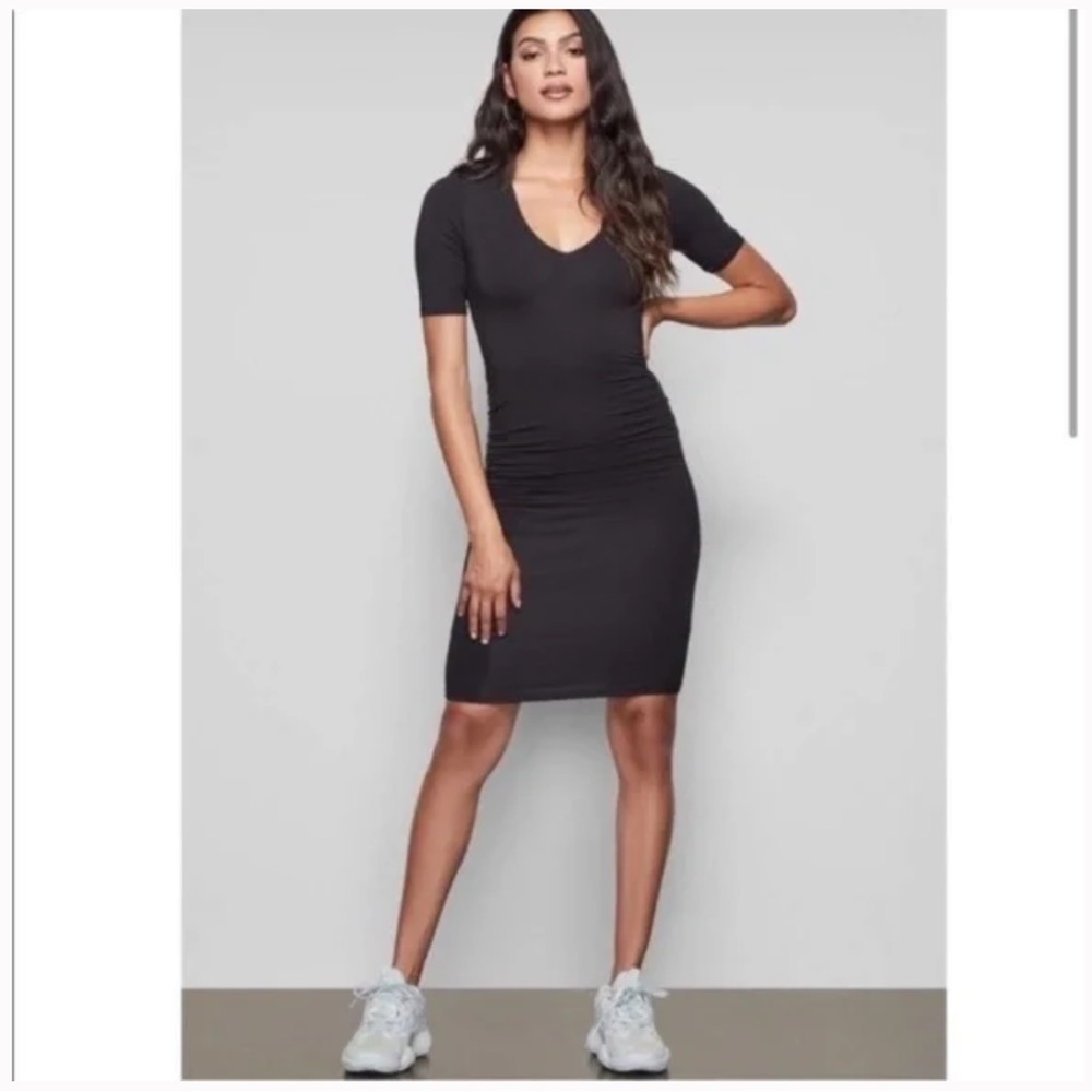 Good American The Low Down Mini Dress Black Size 0 (XS)